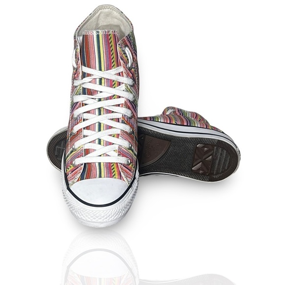 Converse Chuck Taylor All Star Summer Stripes High Top (Size Mens 8/Womens 10) - Picture 2 of 7